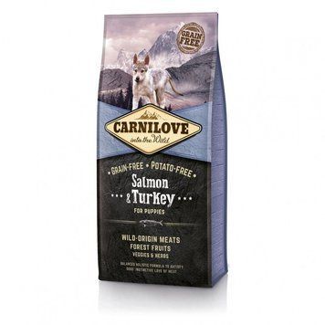 Корм сухой Carnilove Puppy Salmon and Turkey для щенков всех пород с лососем и индейкой 12 кг (8595602508822) S1111145087 фото