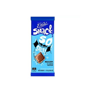 Wedel шоколад молочный с солеными хрустящими хлопьями 85г (5901588401300) 000077855 фото