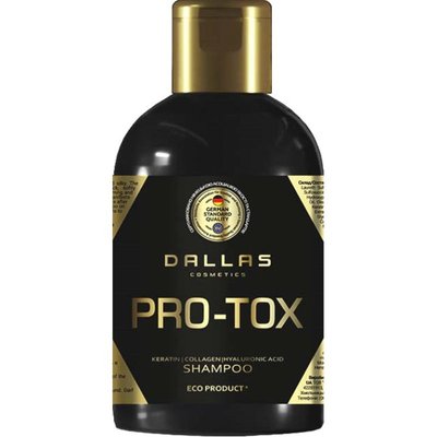 Шампунь для відновлення структури волосся Dallas Hair Pro-tox з колагеном і гіалуроновою кислотою 1 л (4260637723314) В00283607 фото