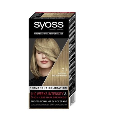 Фарба для волосся SYOSS 7-1 Насичений Русявий 115 мл (9000101713619) В00299589 фото