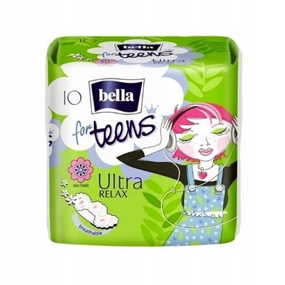 Гігієнічні прокладки Bella for Teens: Ultra Relax extra soft deo greеn tea. 10 шт (5900516302382) В00293306 фото