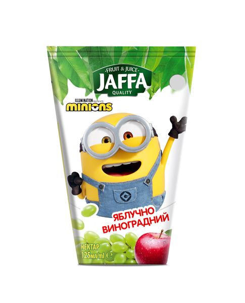 Нектар Jaffa Minions Яблочно-виноградный осветленный 125 мл (4820192262903) 000076478 фото