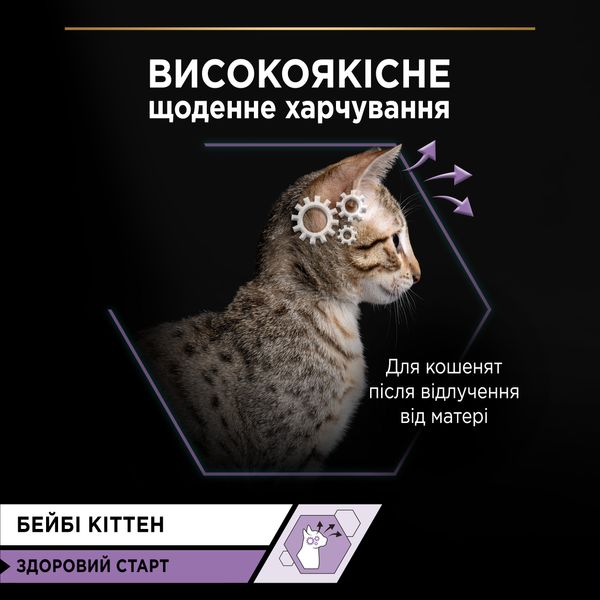 Влажный корм PRO PLAN Baby Kitten для котят в первый прикорм, мусс с курицей 85 г (7613036693462) 000078352 фото