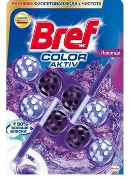 Туалетный блок Bref Цветная вода Лаванда 2х50 г. (9000101854312) В00352675 фото