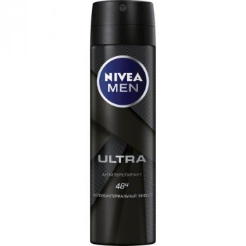 Антиперспирант Nivea Men Ultra с активированным углем спрей 150 мл (4005900495679) В00279823 фото