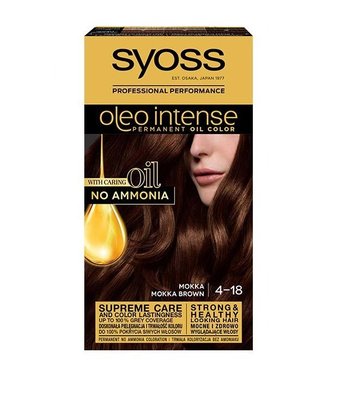 Фарба для волосся SYOSS Oleo Intense 4-18 Шоколадний каштановий 115 мл (9000100815000) В00003034 фото
