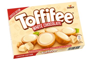 Конфеты Toffifee из белого шоколада с карамелью и целым фундуком 125 г (4014400932959) 000079672 фото