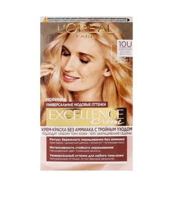 Фарба для волосся L'Oreal Excellence 10U світло-світло русий (3600523998753) В00294696 фото