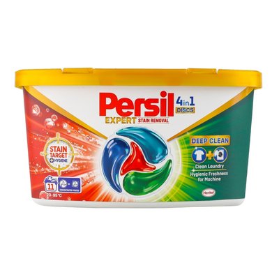 Капсули для прання Persil 4in1 Discs Expert Stain Removal Deep Clean 11 шт (9000101802436) В00313904 фото
