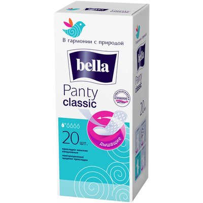 Ежедневные гигиенические прокладки Bella Panty Classic 20 шт (5900516310417) В00303296 фото