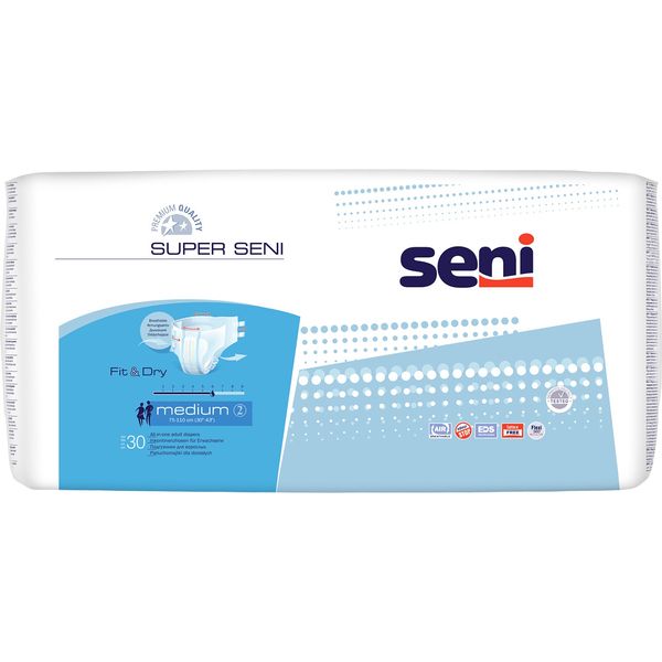 Підгузки для дорослих Seni Super Medium 30 шт (5900516691400) В00189608 фото