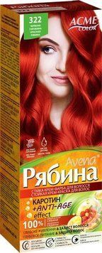Крем-фарба Acme Color Рябина Avena №322 Червона горобина 138 мл (4820197009114) В00194179 фото