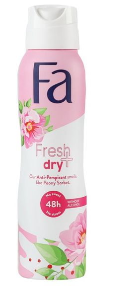 Антиперспирант женский Fa Fresh&Dry с ароматом пиона сорбет 150 мл (9000101251166) В00299597 фото