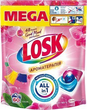 Капсули для прання Losk Power Caps Ароматерапія 60 шт (9000101850598) В00353196 фото