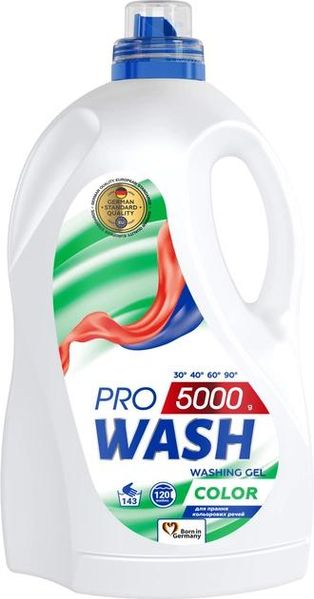 Гель для прання Pro Wash Color 5 л (4262396144133) В00305921 фото