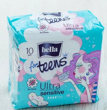 Гігієнічні прокладки Bella for Teens: Ultra Sensitive 10 шт (5900516302344) В00189491 фото