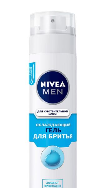 Охолоджуючий Гель для гоління Nivea Men для чутливої шкіри з екстрактом ромашки 200 мл (4005808943630) В00280258 фото