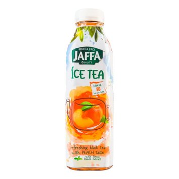 Чай холодний Jaffa Ice Tea чорний зі смаком персику з екстрактом листя стевії 0,5л(4820192260411) 000076709 фото