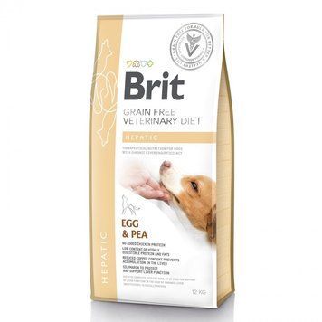 Корм сухой Brit Grain VetDiet Dog Hepatic для собак с болезнью печени с яйцом горохом бататом и гречкой 12 кг (8595602528158) S1111151947 фото