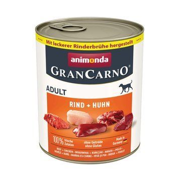 Корм влажный GranCarno Adult Beef Chicken для взрослых собак с говядиной и курицей 800 г (4017721827416) S1111171530 фото