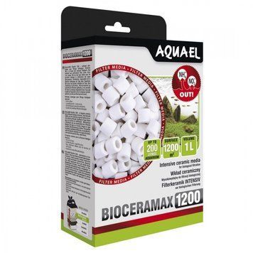 Вкладиш Aquael для фільтра BioCeraMax Ultrapro 1200 керамічні кільця 1 л S1111123699 фото
