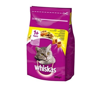 Сухий корм Whiskas для дорослих котів з куркою 950г (5900951258459) 000022864 фото