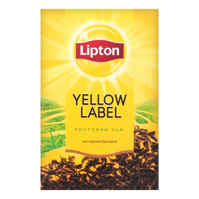 Чай Lipton Yellow Label Черный листовой 80 г (4823084201936) 000072180 фото