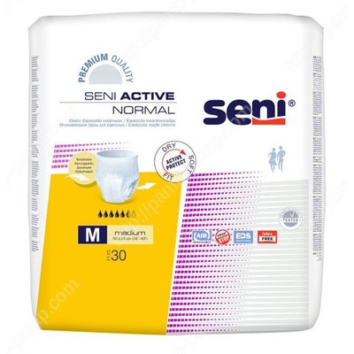 Підгузки-трусики для дорослих Seni Active Normal Medium 30 шт (5900516697495) В00189942 фото
