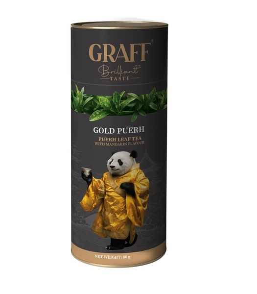 Чай пуэр Graff Gold Puerh с мандарином 80 г (4820279610856) 000079969 фото