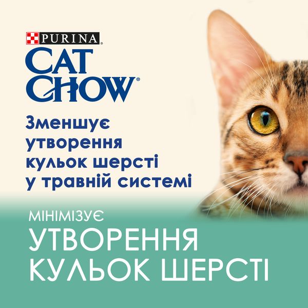 Влажный корм Purina Cat Chow Hairball для кошек Нежные кусочки с курицей и зеленой фасолью для кошек 85 гр( 7613037031393) 000076759 фото