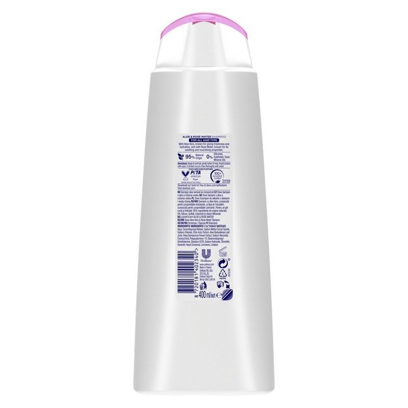 Шампунь Dove Ultra Care з алое та трояндовою водою 400 мл (8720181402340) В00310492 фото