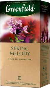 Чай Greenfield Spring Melody Черный пакетированный 25 x 1.5 г (4823096802220) 000024760 фото