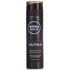 Чорний гель для гоління Nivea Men Ultra з активованим вугіллям 200 мл (4005900516350) В00280253 фото