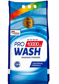 Порошок для стирки Pro Wash Универсальный 10 кг (4260637722089) В00299485 фото