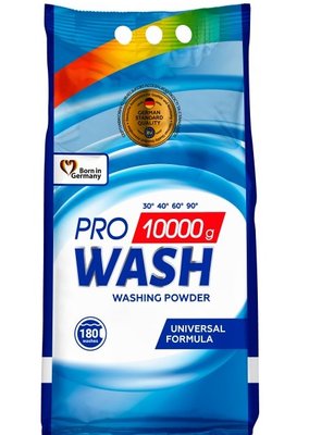Порошок для прання Pro Wash Універсальний 10 кг (4260637722089) В00299485 фото