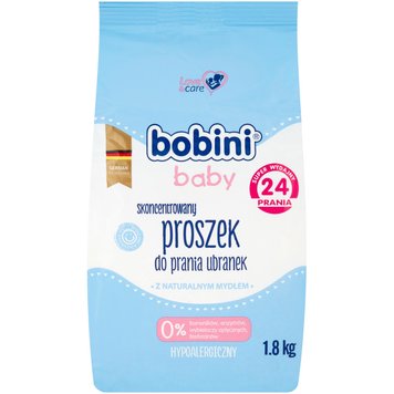 Порошок для прання Bobini Baby Universal для дитячого одягу 1,8 кг (4013356244918) 000076514 фото
