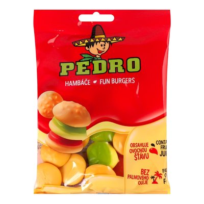 Жевательные конфеты Pedro Веселые бургеры 80 г (8592601116058) 000078687 фото