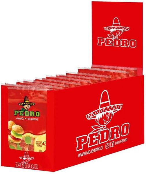 Жувальні цукерки Pedro Веселі бургери 80 г (8592601116058) 000078687 фото