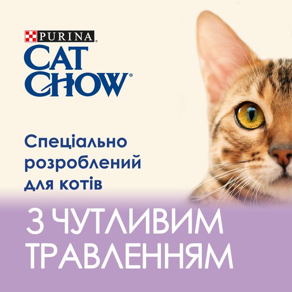 Влажный корм для кошек Purina Cat Chow Sensitive с лососем и цуккини в желе 85г ( 8445290426574) 000076993 фото