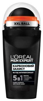 Шариковый Дезодорант-Антиперспирант L'Or&eacute;al Paris Men Expert Карбоновая защита для мужчин 50 мл (3600523594061) В00045777 фото