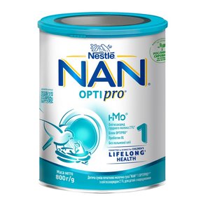 Суміш молочна Nestle NAN 1 Optipro з олігосахаридом 2'FL для дітей з народження 800 г (7613032405700) В00308158 фото