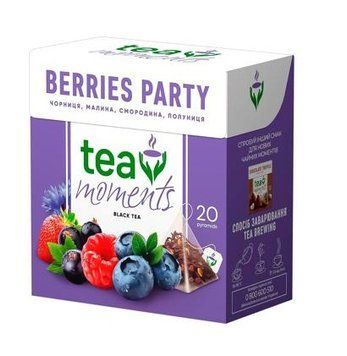 Чай чорний Tea Moments Berries Party 1.8 г х 20 шт. (4823118600230) 000084334 фото