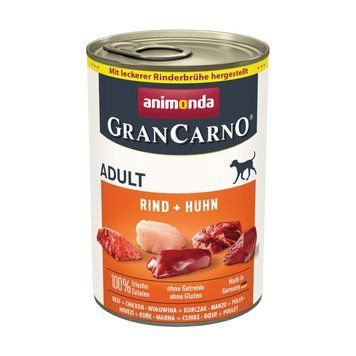 Корм влажный GranCarno Adult Beef Chicken для взрослых собак с говядиной и курицей 400 г (4017721827324) S1111171522 фото