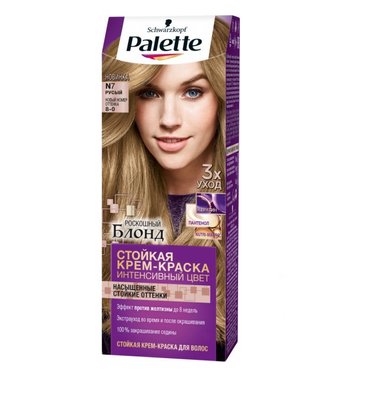 Фарба для волосся Palette N-7 (8-0) Русявий 110 мл (3838905551610) 3118      фото