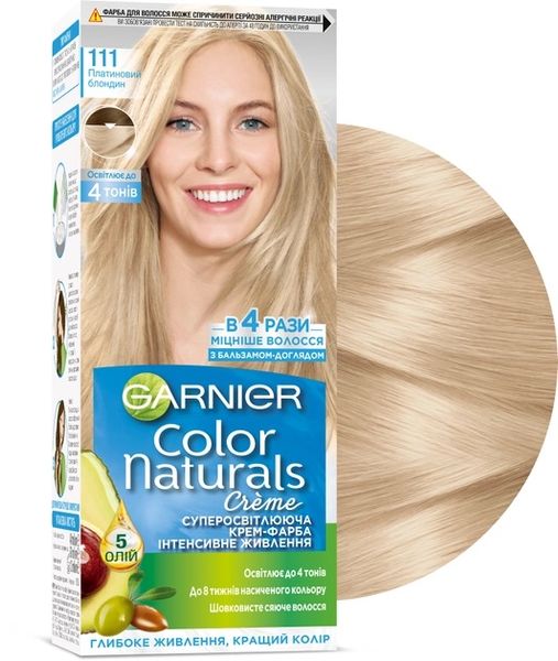 Фарба для волосся Garnier Color Naturals 111 Платиновий блондин 110 мл (3600540676986) 1737      фото