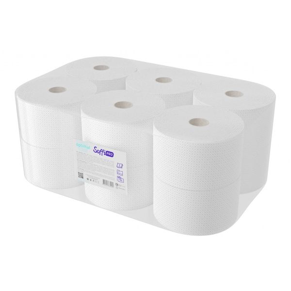 Туалетний папір SoffiPRO Optimal D160 мм 2 шари 12 рулонів (4820003834589) В00292909 фото