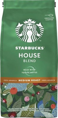 Кава Starbucks Хаус Бленд натуральна смажена мелена 200 г (7613036932110) 000077879 фото