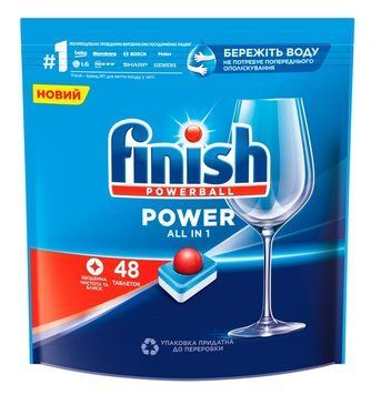Таблетки для посудомийних машин Finish All in 1 48 шт (5997321736259) В00354004 фото