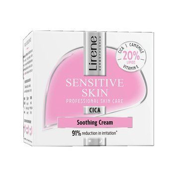 Заспокійливий крем для обличчя Lirene Sensitive Skin Soothing Cream 50 мл. (5900717778214) В00329011 фото