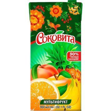 Напиток Сочный сокосодержащий мультифруктовый 0.95 л (4820003684146) 000079413 фото